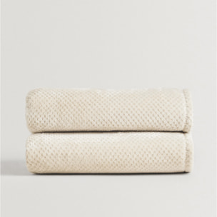 Plaid Popcorn - 100 % polyester Flannel de 250 g/m²