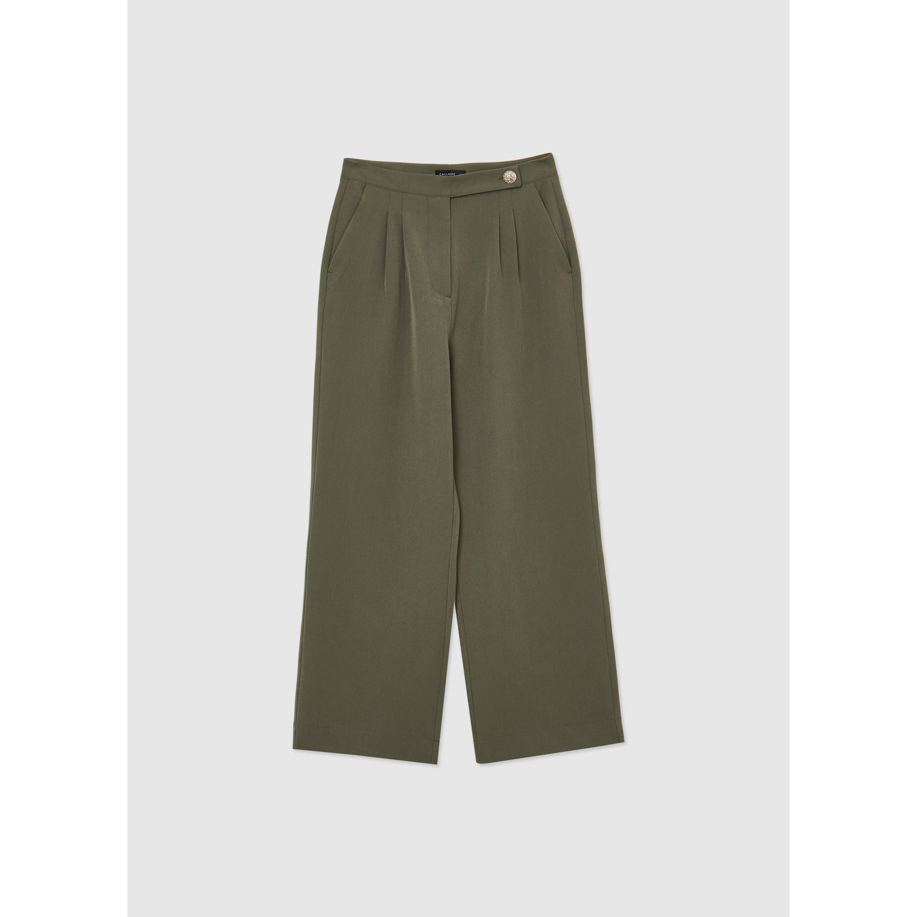 Pantalone lungo bottone oro