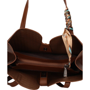 Borsa a mano da donna - Modello Edera Pro - Pelle vegana PU - 35.0 x 27.0 x 12.0 cm