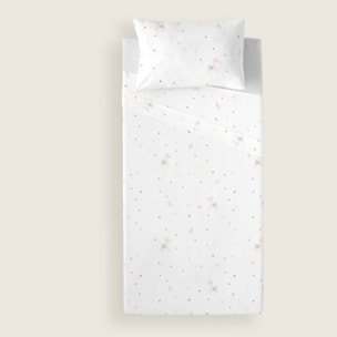 Juego de Sábanas Estampadas - Infantil - Incluye 1 Funda de Almohada - 100% Algodón - Cuna/Maxicuna - Pegaso Mágico B