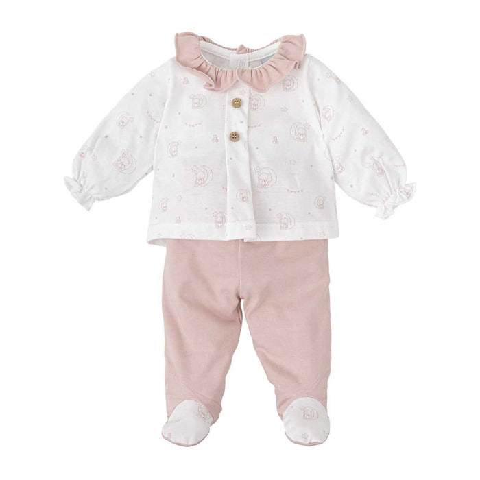 Conj. Polaina + Camiseta Volante Encanto