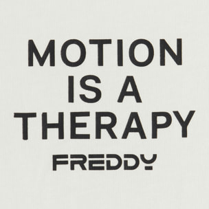 T-shirt da donna oversize in jersey con scritta stampata