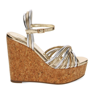 Cuñas doradas de laminado