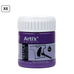 Pack 6 Uds. PITTURA TESSILE VIOLA 45 ml