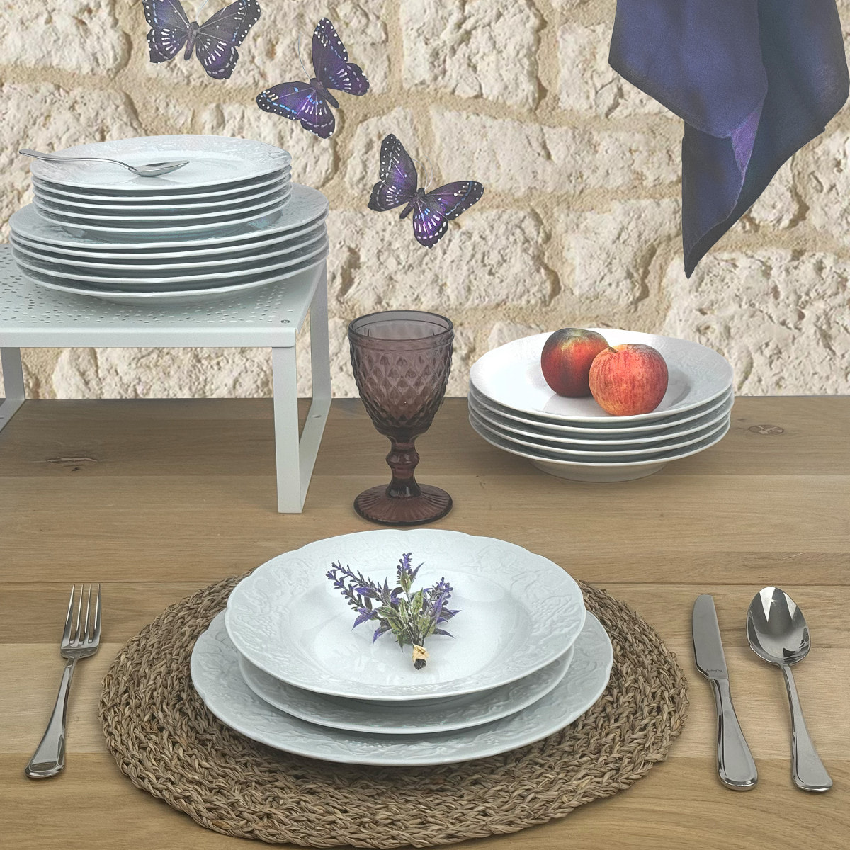 Provence - Set di stoviglie da 18 pezzi