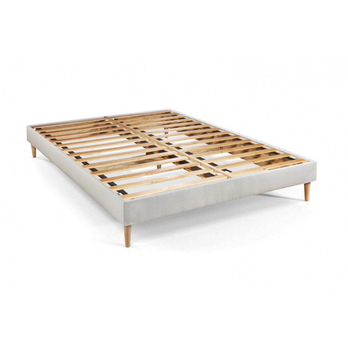 Pack matelas LE DOUILLET - Mémoire de forme BioVisco - Ep. 26 + sommier kit Blanc