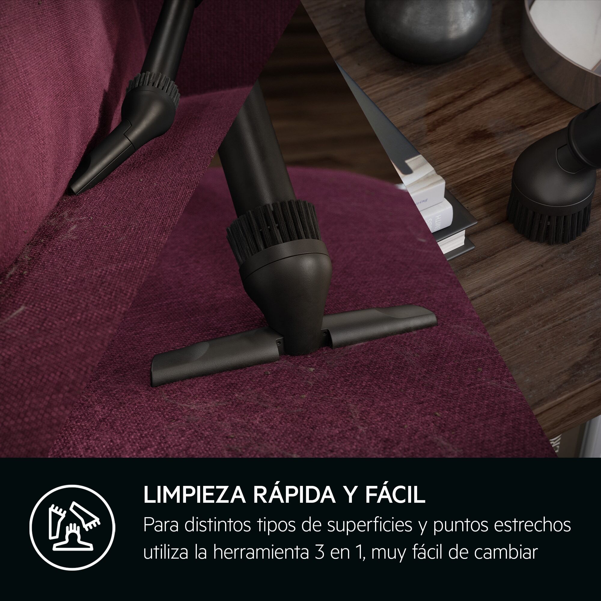 AEG Aspiradora con bolsa 6000 de 750 W y 73 dB(A) AB61H6SW | Reacondicionado