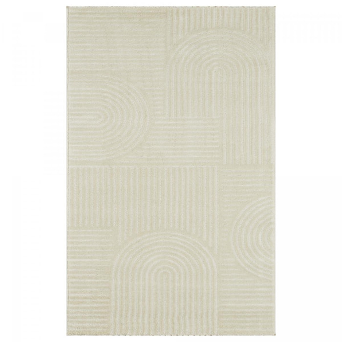 Tapis salon et chambre tissé motif géométrique NOMI