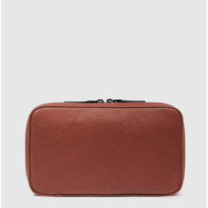 Piquadro Astuccio portacavi in pelle con tasca per mouse