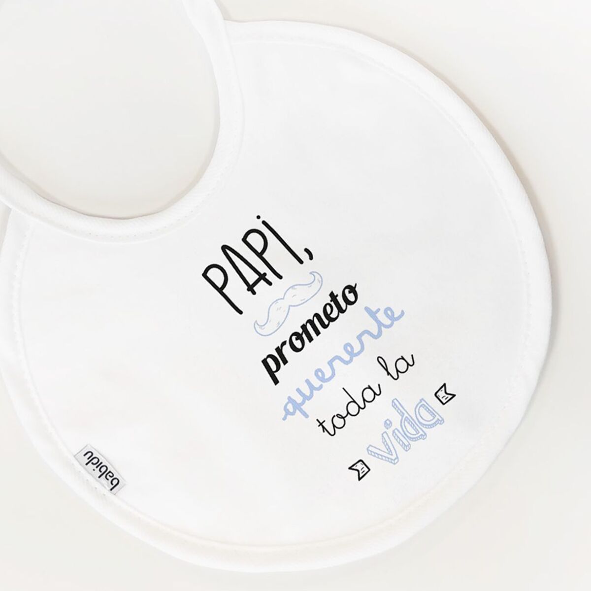 Babero Nacimiento Frase P Blanco Talla Uni