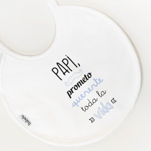 Babero Nacimiento Frase P Blanco Talla Uni