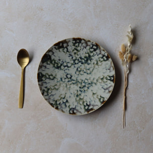 Lot de 6 assiettes plates abstraites en porcelaine 27cm MAKA