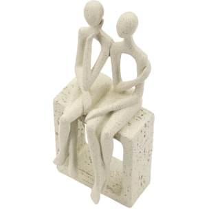 STATUETTA COPPIA STONS CM 11,5X9X25
