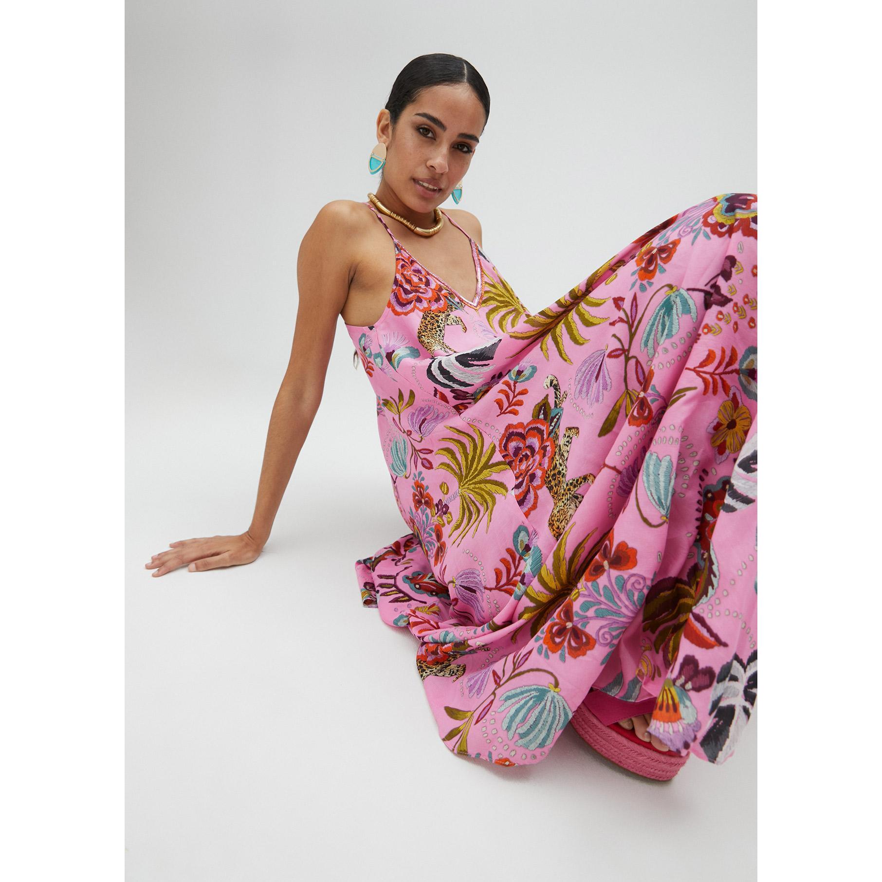 Vestito lungo con stampa