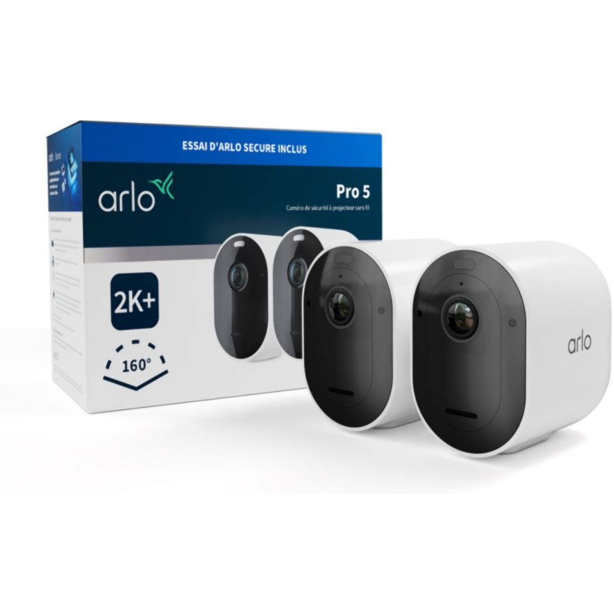 Caméra de surveillance ARLO 2 caméras Pro 5 2K+ Spotlight