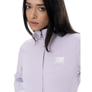 Chándal de algodón con cuello y cremallera para mujer Leone Summer Bright