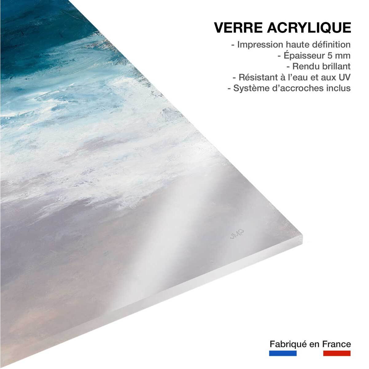 Tableau paysage abstrait Marée du soir Tableau plexiglas