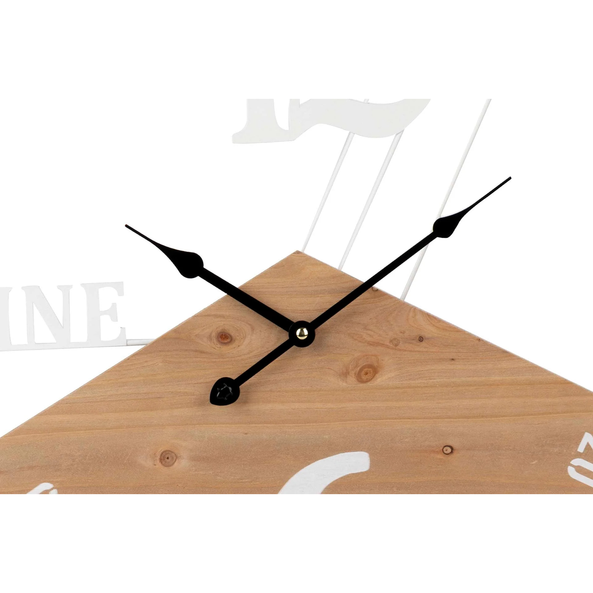 Reloj Pared Metal Madera 50x3x50 Cm