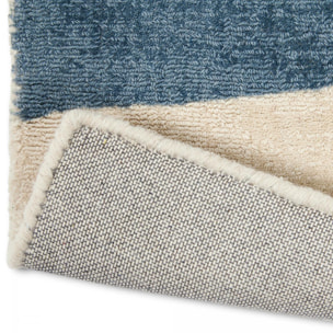 Tapis salon et chambre fait à la main en laine motif abstrait NUITORK