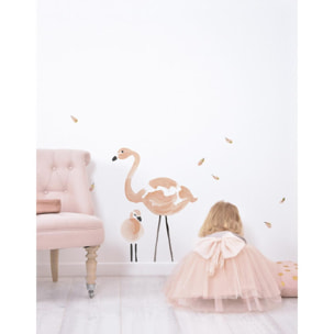 Sticker Lilipinso Flamands Roses 64 x 85 cm