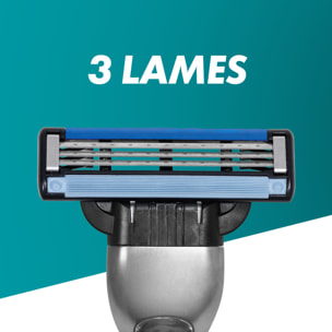 3x4 Lames De Rasoirs Mach 3, Gillette