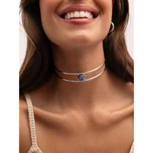 Collana Cianita Acier