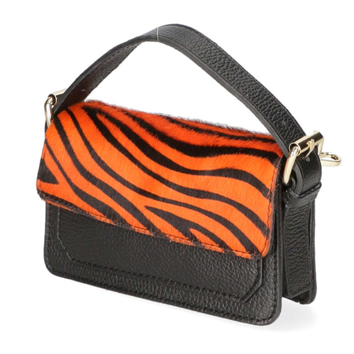 Borsa a mano da donna - Modello Aleide - Vera pelle - 18.0 x 11.0 x 6.5 cm