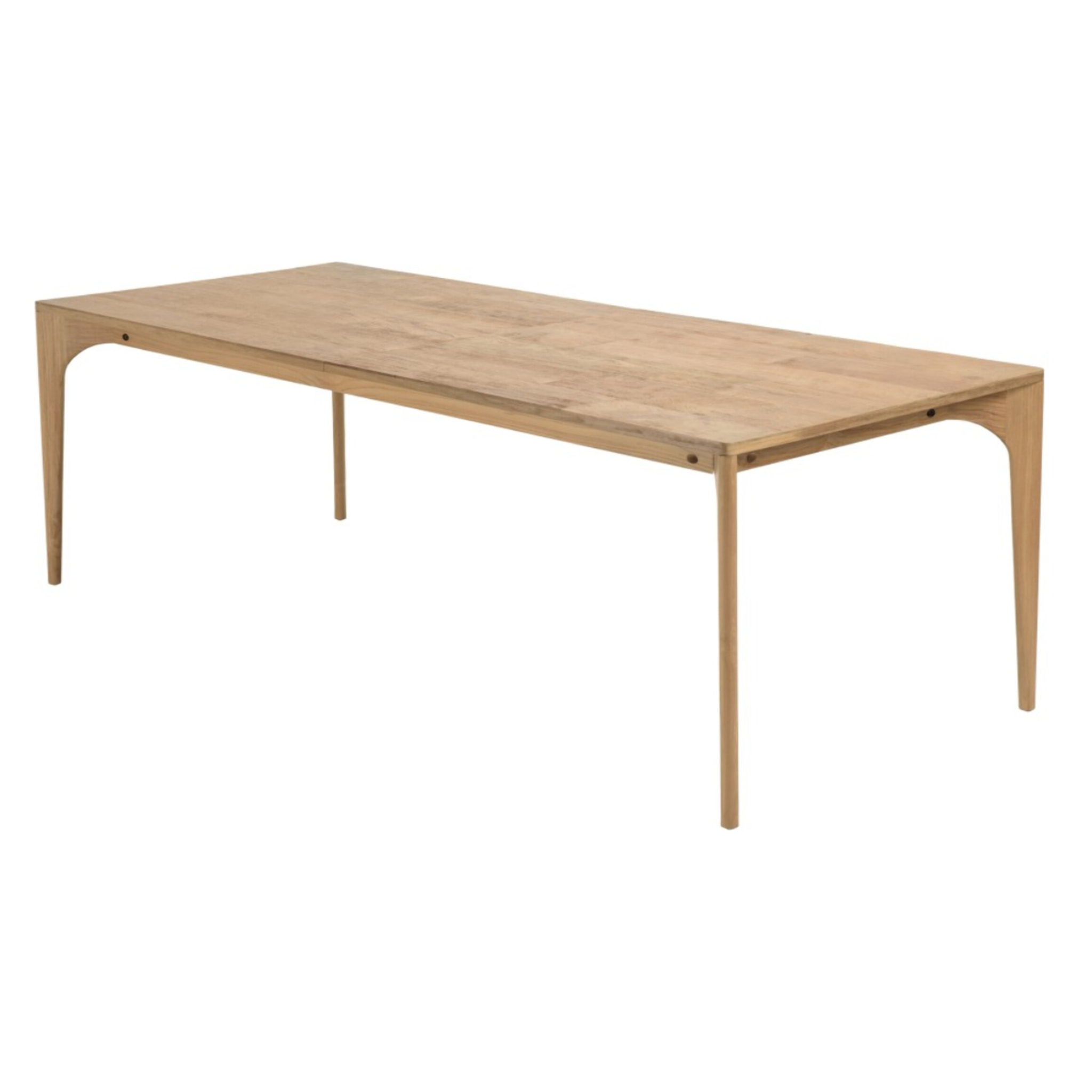 MAXENCE - Table à manger extensible 240/292x100cm en teck recyclé