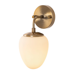 Aplique de pared, metal , vintage, 12x16x28, casquillo E14 Max 15 W