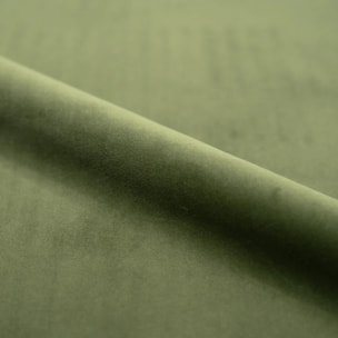 Fauteuil pivotant en velours vert olive foncé - Ysé