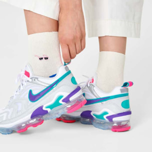 Calcetines ribbed embroidery sunny days 1/2 crew