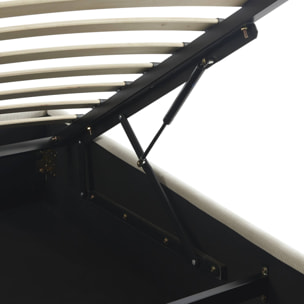 Lit coffre sommier à lattes 90 x 190cm velours côtelé (fine côte) DEVON