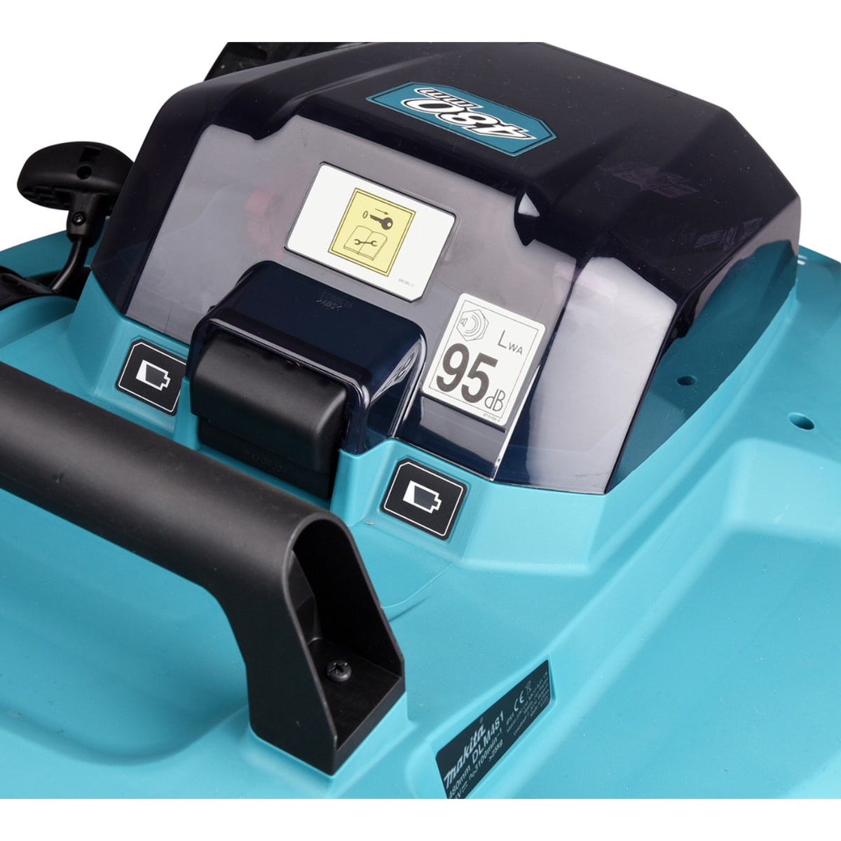 Tondeuse autotractée 48 cm 36V (2x18V) LXT - MAKITA - avec 2 batteries 18V 5.0Ah - chargeur double - DLM481CT2