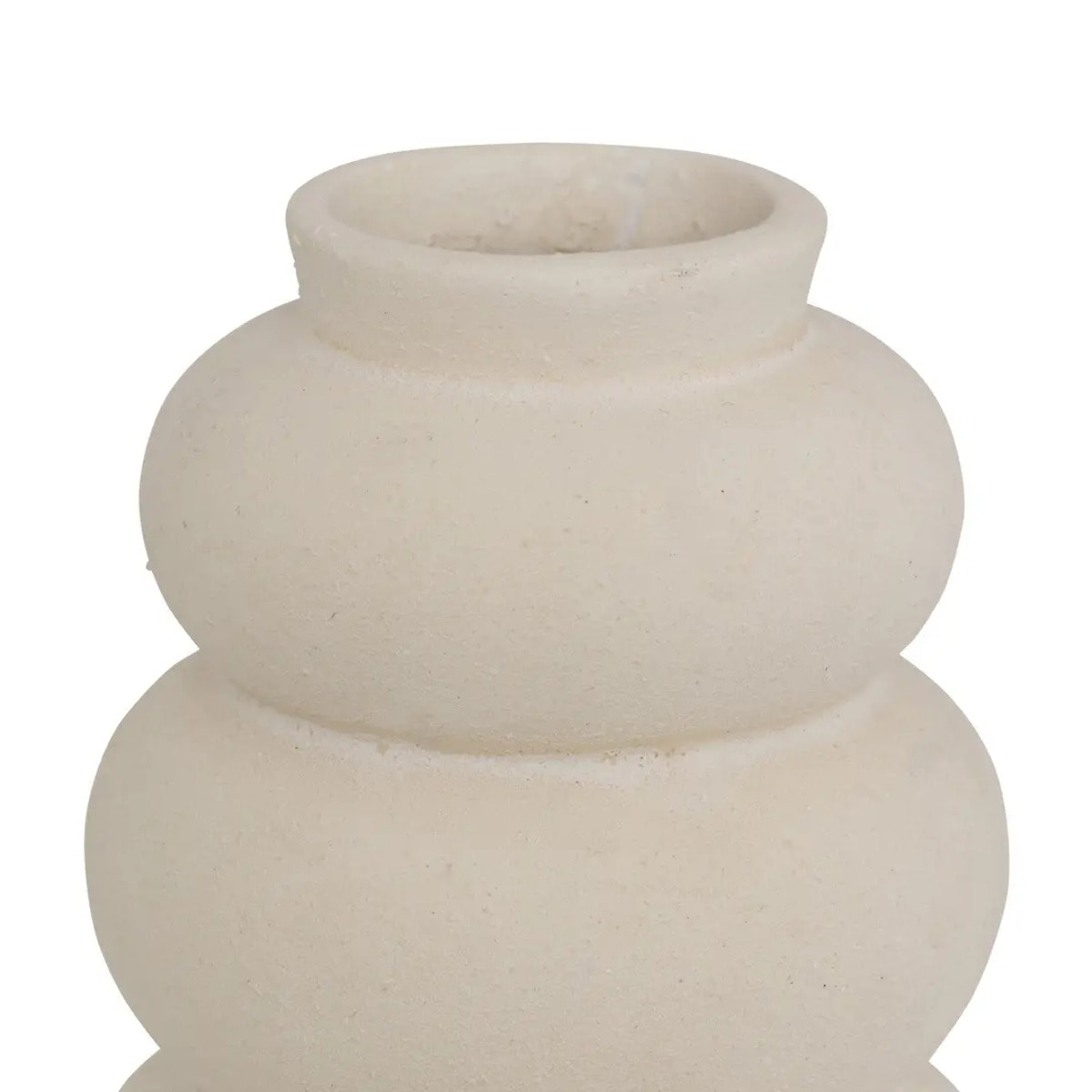 Lot de 3 soliflores "Iora" céramique blanc H9cm