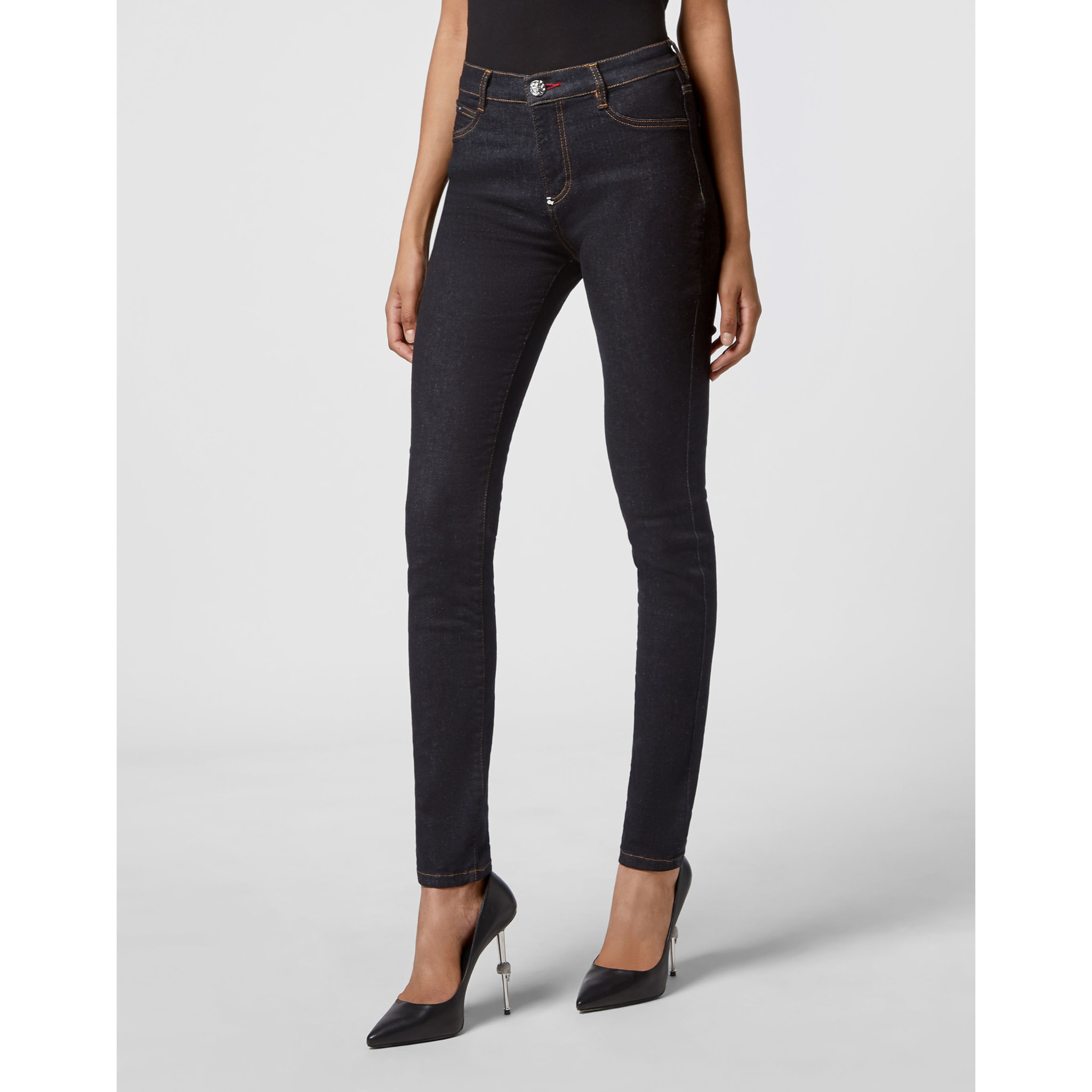 PHILIPP PLEIN Jegging de cintura alta