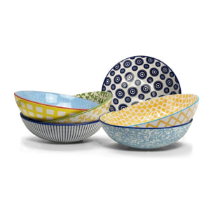 Lot de 6 assiettes creuses, SABAE