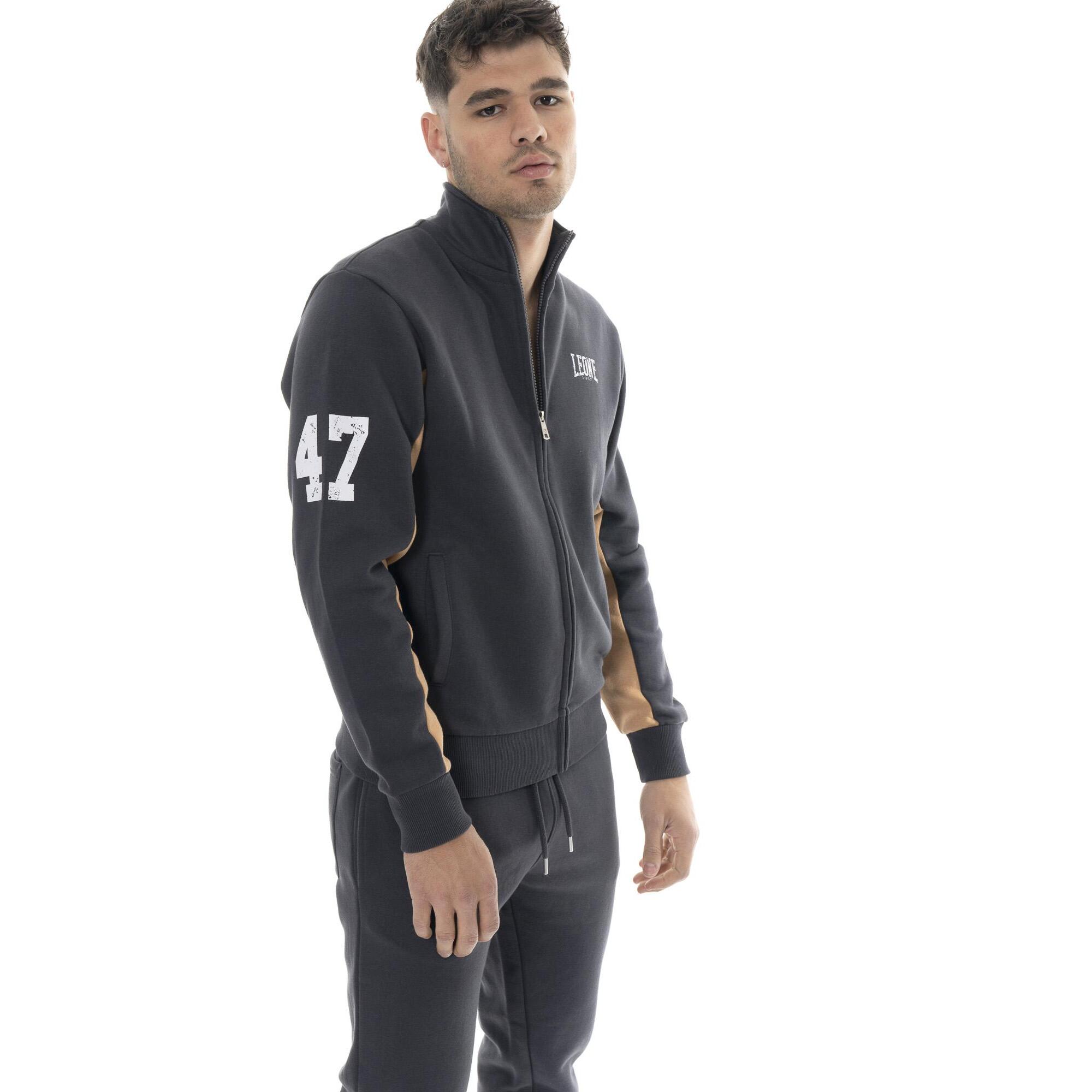 Tuta invernale uomo collo alto, pantalone con polsino, Leone 1947 Color Block