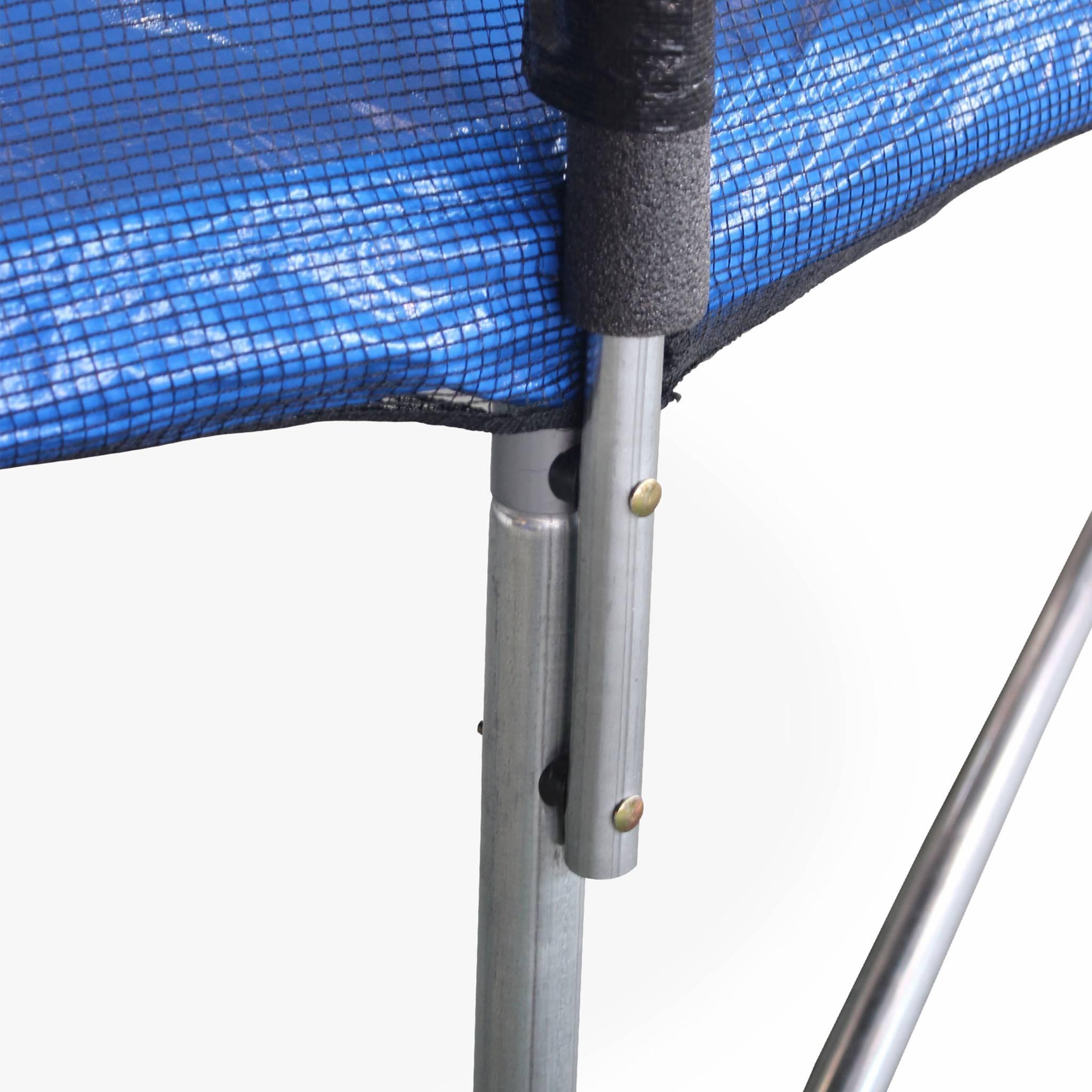 Trampoline rond Ø 490cm bleu avec son filet de protection - Jupiter - Trampoline de jardin 490 cm 4m| Qualité PRO. | Normes EU.