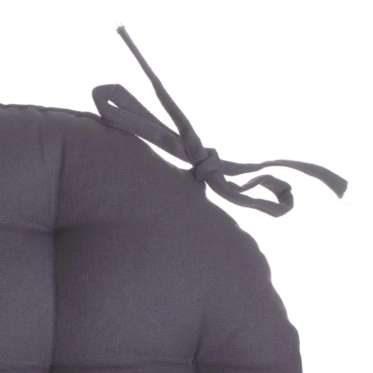 Galette de chaise ronde gris ardoise D38cm