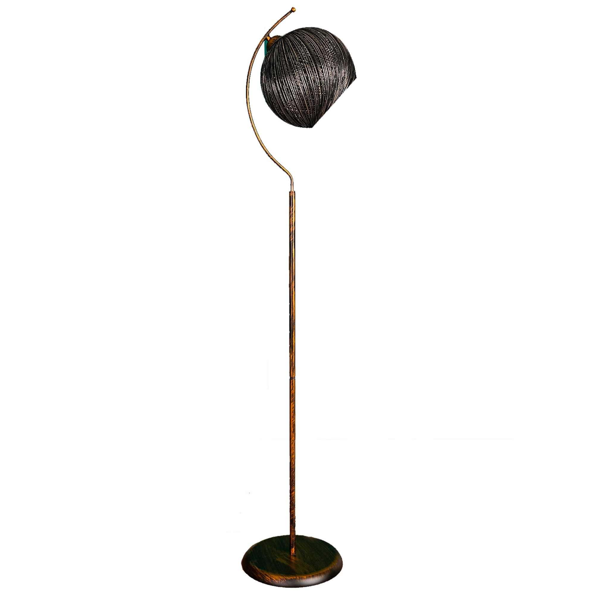 Lámpara de pie 165 cm. negro, tipo E 27 Max 45 - 60 W