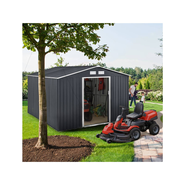 Abri de jardin métal "Vegas" - 7,06 m² - Gris