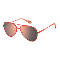 Polaroid - lunettes de soleil 6187/S - rouge - verres : doré rose - UV : cat. 3