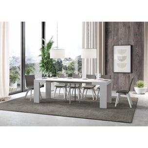 Mesa extensible 90x90/246 cm Roxell Fresno Blanco