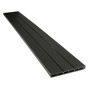Kit Clôture 8 x 1.6m composite - Kit de fixation offert - Gris foncé