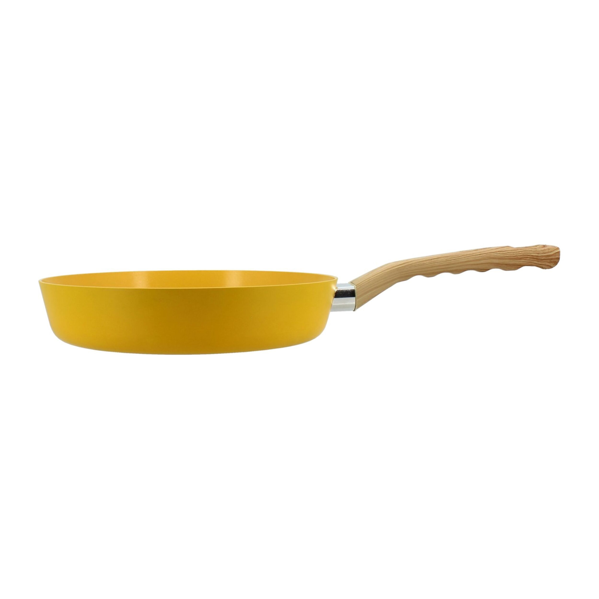 Poêle 24cm avec revêtement céramique jaune - tous feux COLORAMA