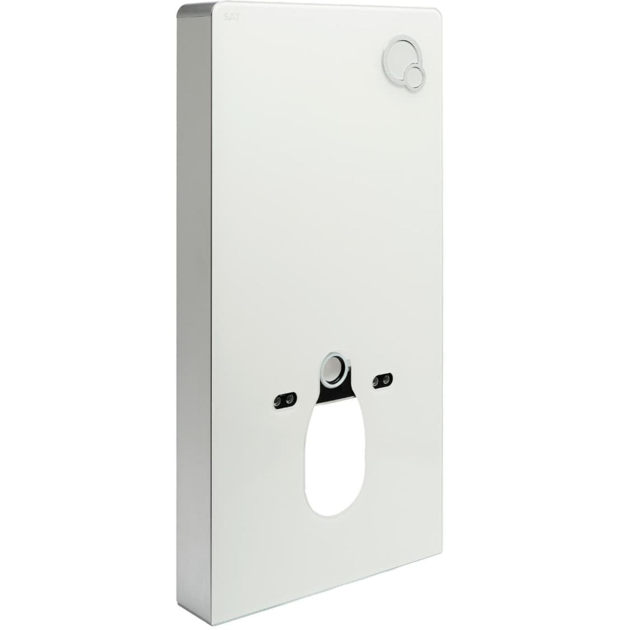 Glass pack WC bâti-support avec plaque de commande + WC suspendu Ceramia sans bride avec abattant SoftClose (STGLWCEPXBMT01-FR)