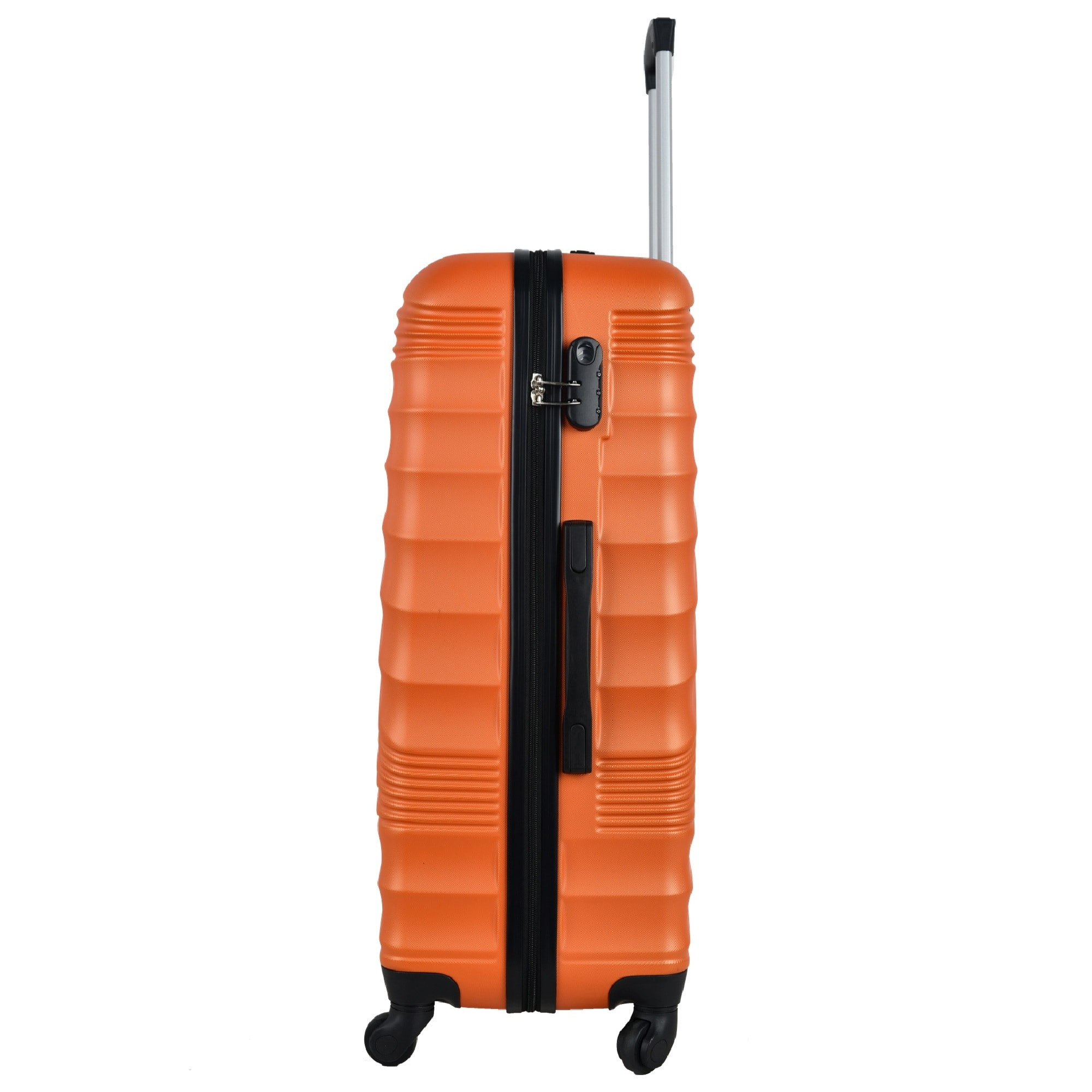 Juego de maletas rígidas 4 piezas en turquesa coral naranja