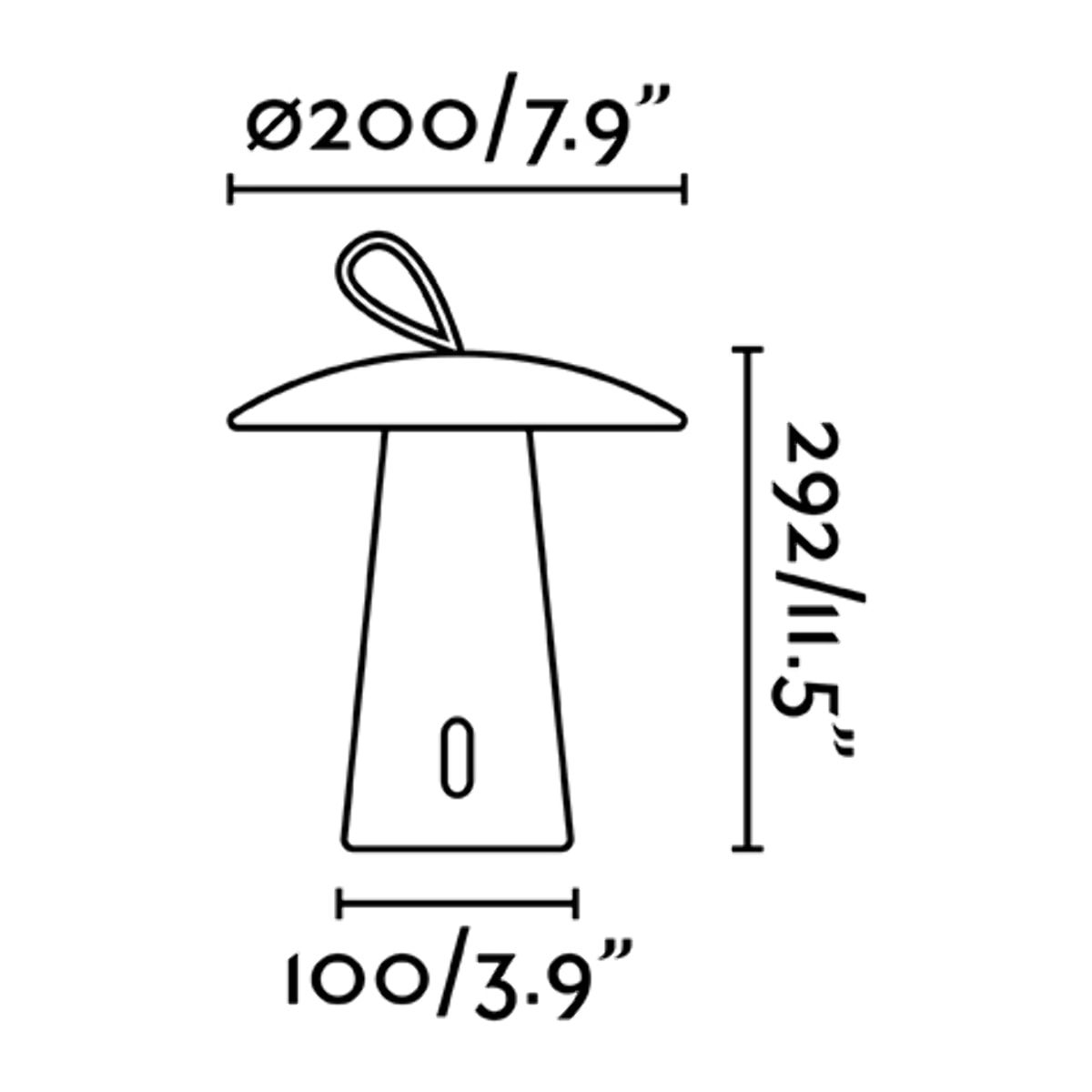 TASK LED Lampe portable blanche