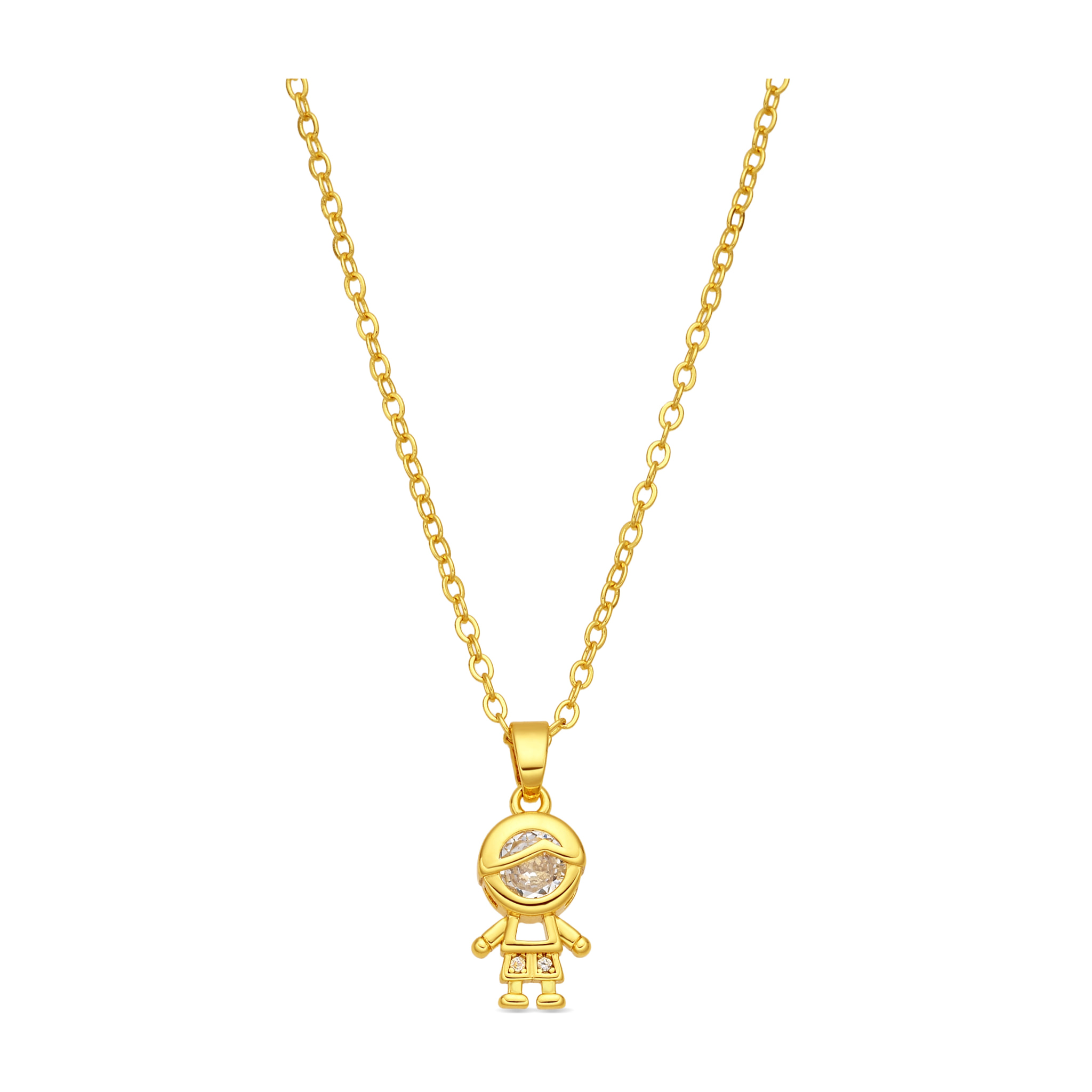Collar Boy acabado oro amarillo 18k