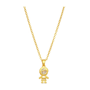 Collar Boy acabado oro amarillo 18k